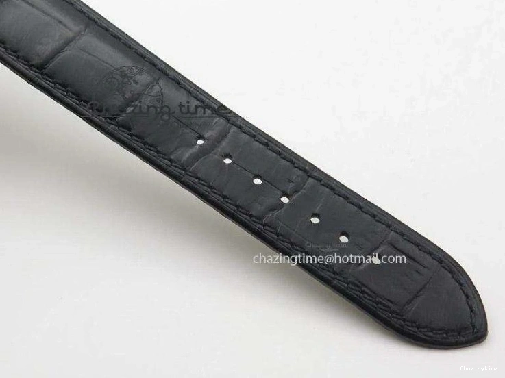 0113 De Ville MK 1:1 Best Edition SS Black Dial On Black Leather Strap A HighQuality 8261